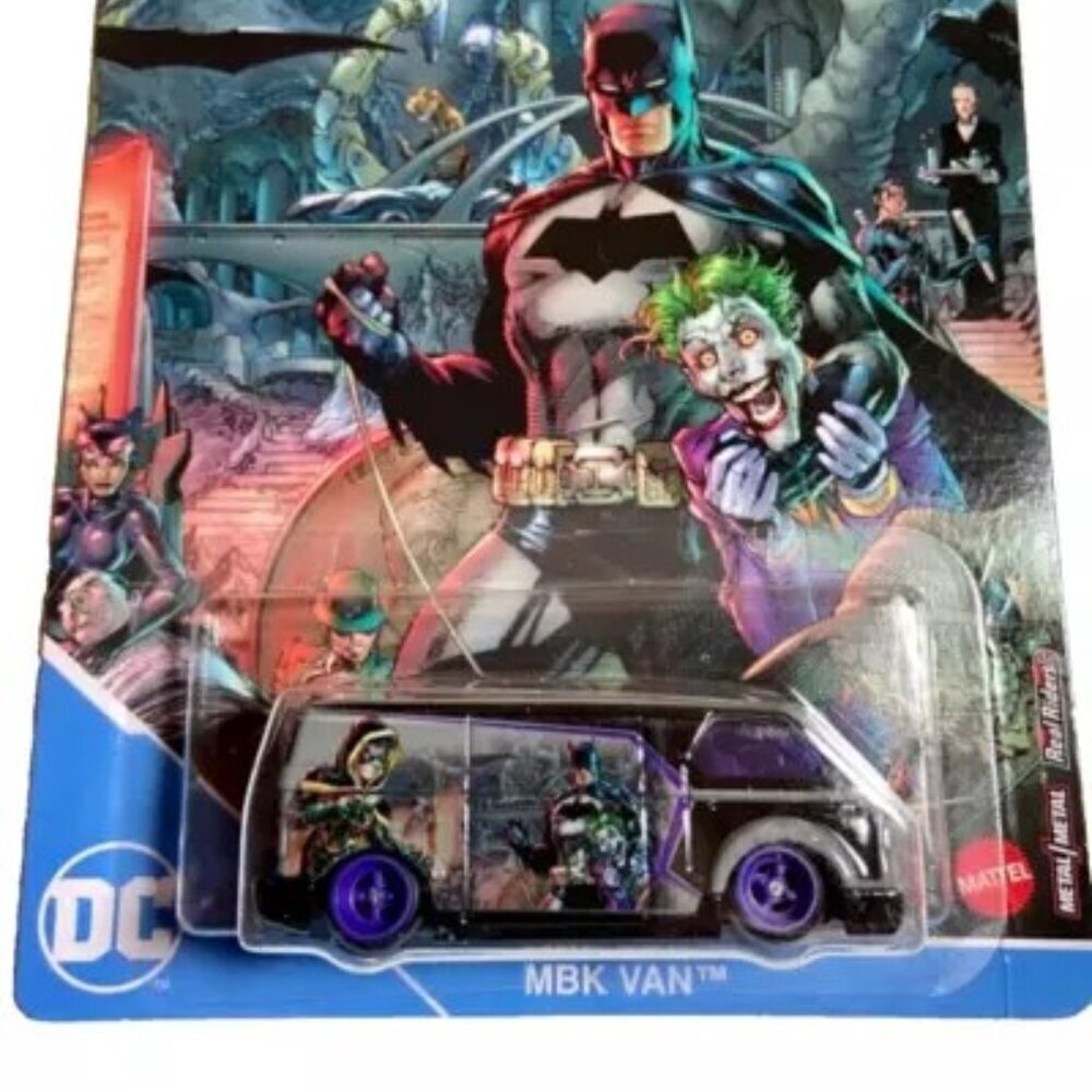 Hot Wheels Premium MBK Van Batman DC‎ 4/5 Real Riders Die-cast 1:64 NIP 2022